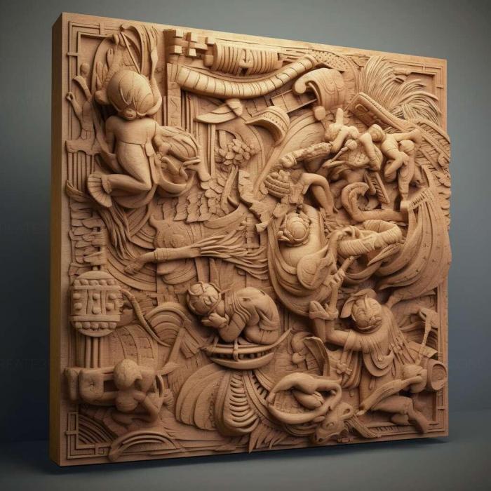 نموذج ثلاثي الأبعاد لآلة CNC 3D Art 